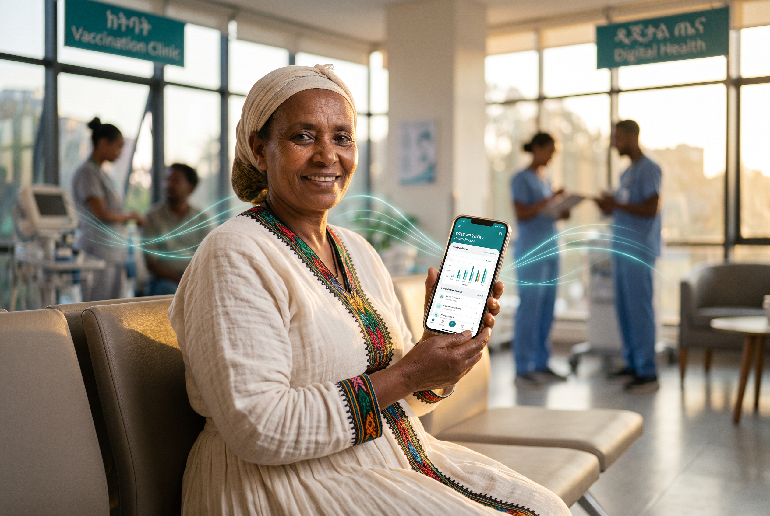 Outpatient clinic management interface showing appointments and patient records